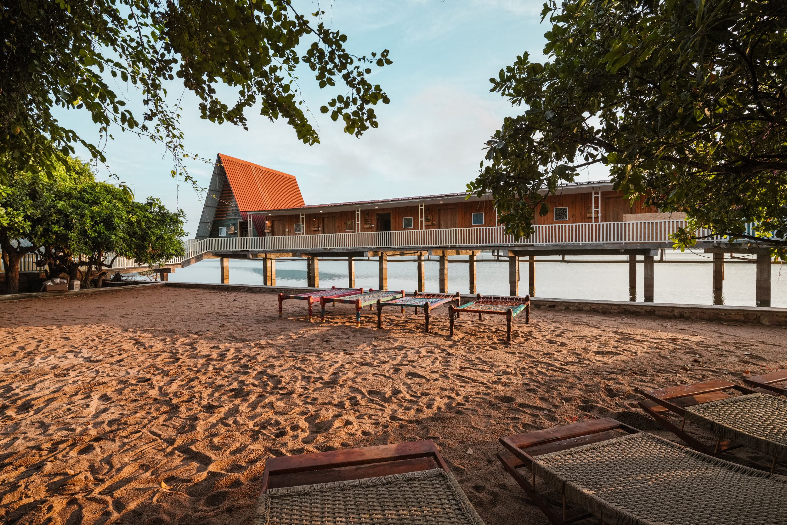 Luxurious Overwater Resort with Serene Beachfront by Jagadeesh Landforms